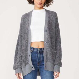 Stateside Women's Rabassa Merino Wool Blend Staple Button Cardigan - L